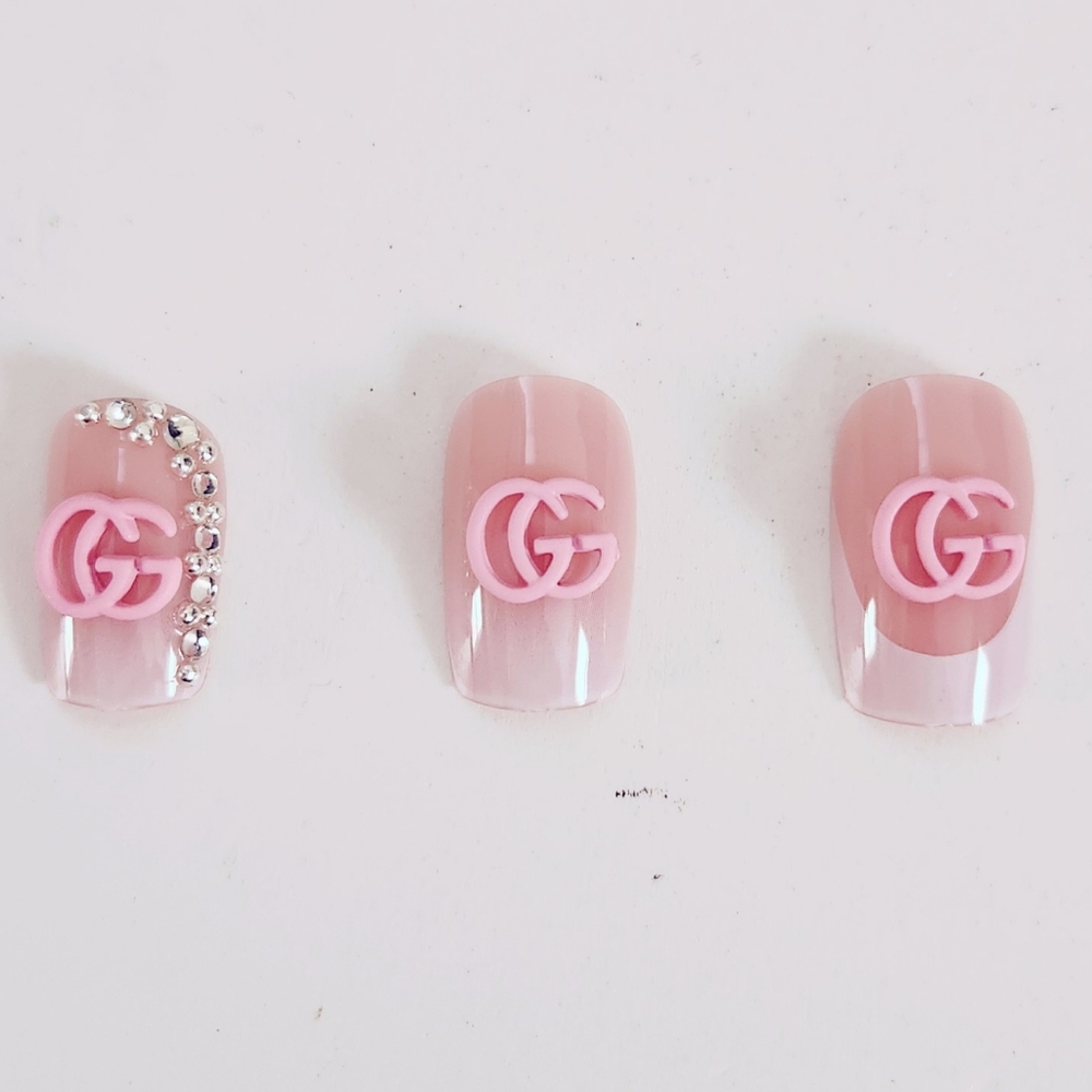 Luxury Nail Charms Pink